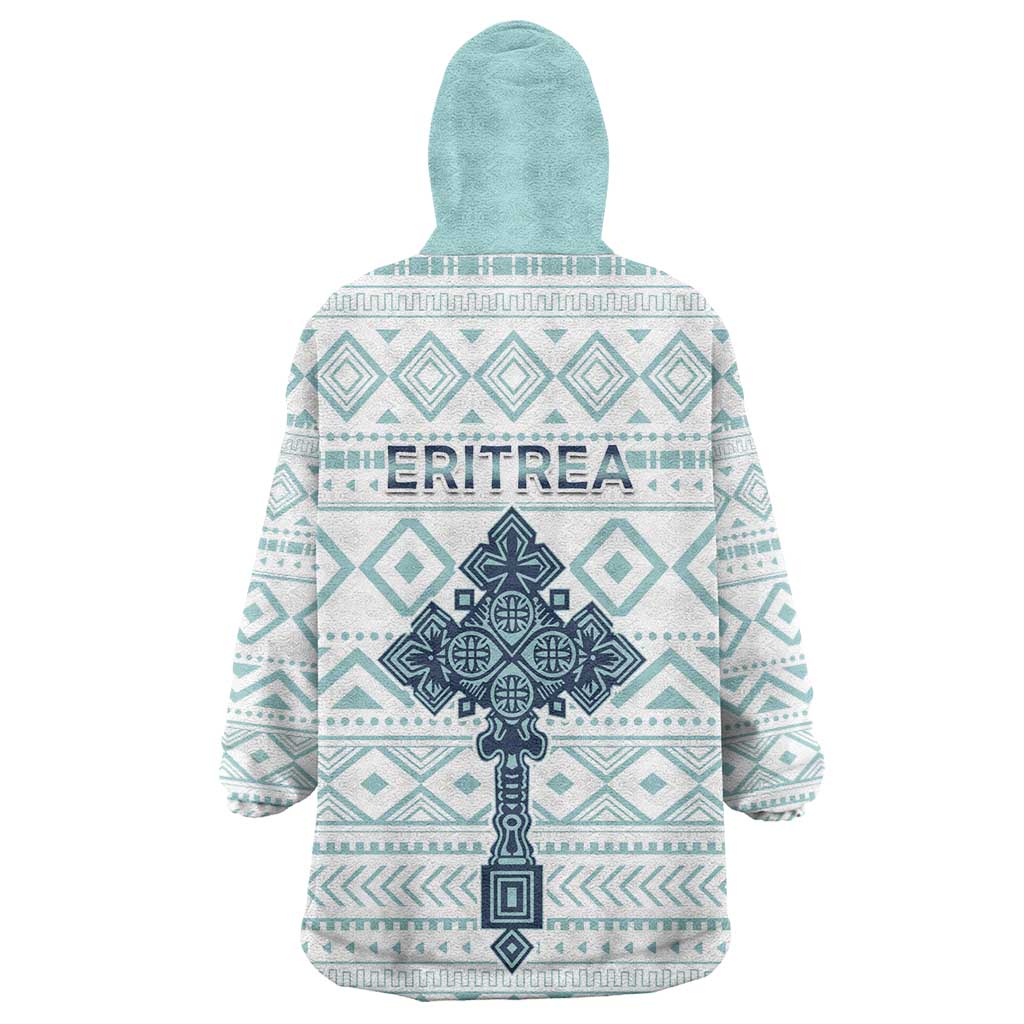 Eritrea Wearable Blanket Hoodie African Pattern - Habesha Style