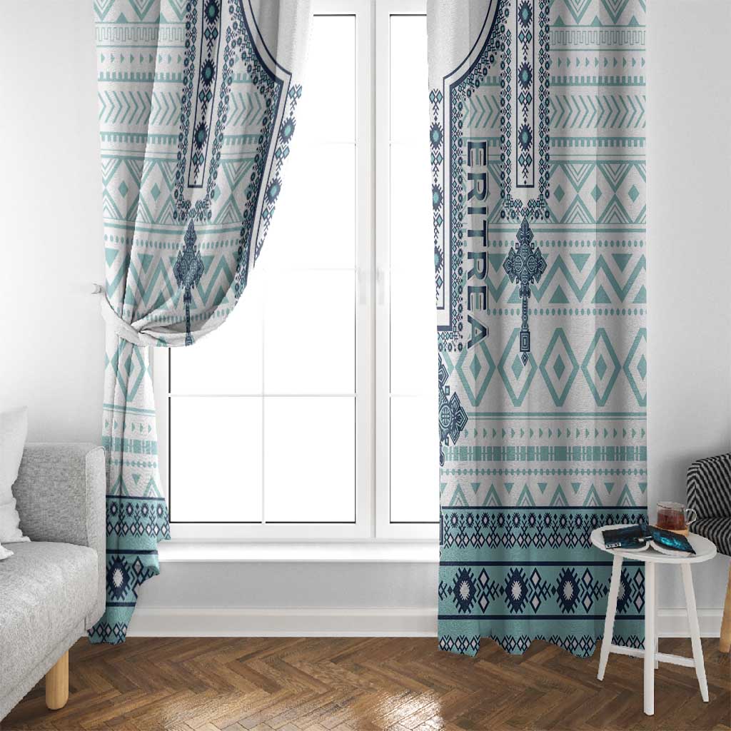 Eritrea Window Curtain African Pattern - Habesha Style