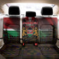 Kenya Jamhuri Day Back Car Seat Cover Coat Of Arms With Kente Pattern - African Pride
