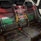 Kenya Jamhuri Day Back Car Seat Cover Coat Of Arms With Kente Pattern - African Pride