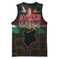 Kenya Jamhuri Day Basketball Jersey Coat Of Arms With Kente Pattern - African Pride