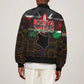 Kenya Jamhuri Day Bomber Jacket Coat Of Arms With Kente Pattern - African Pride