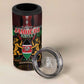 Kenya Jamhuri Day 4 in 1 Can Cooler Tumbler Coat Of Arms With Kente Pattern - African Pride