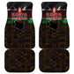 Kenya Jamhuri Day Car Mats Coat Of Arms With Kente Pattern - African Pride