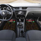 Kenya Jamhuri Day Car Mats Coat Of Arms With Kente Pattern - African Pride