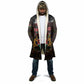 Happy Kenya Independence Day Cloak Coat Of Arms With Kente Pattern
