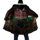 Happy Kenya Independence Day Cloak Coat Of Arms With Kente Pattern