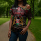 Happy Kenya Independence Day Cross Shoulder Shirt Coat Of Arms With Kente Pattern