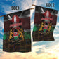 Kenya Jamhuri Day Garden Flag Coat Of Arms With Kente Pattern - African Pride