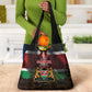 Kenya Jamhuri Day Grocery Bag Coat Of Arms With Kente Pattern - African Pride