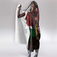 Kenya Jamhuri Day Hooded Blanket Coat Of Arms With Kente Pattern - African Pride