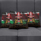 Happy Kenya Independence Day Pillow Cover Coat Of Arms With Kente Pattern