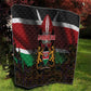 Kenya Jamhuri Day Quilt Coat Of Arms With Kente Pattern - African Pride