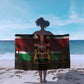Kenya Jamhuri Day Sarong Coat Of Arms With Kente Pattern - African Pride