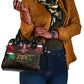 Kenya Jamhuri Day Shoulder Handbag Coat Of Arms With Kente Pattern - African Pride