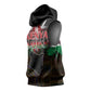 Kenya Jamhuri Day Sleeveless Hoodie Coat Of Arms With Kente Pattern - African Pride