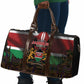 Happy Kenya Independence Day Travel Bag Coat Of Arms With Kente Pattern