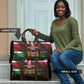Happy Kenya Independence Day Travel Bag Coat Of Arms With Kente Pattern