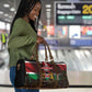 Happy Kenya Independence Day Travel Bag Coat Of Arms With Kente Pattern