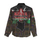 Kenya Jamhuri Day Women Casual Shirt Coat Of Arms With Kente Pattern - African Pride