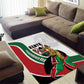 Kenya Independence Day Area Rug Lion With Coat Of Arms - African Pride