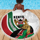 Kenya Independence Day Beach Blanket Lion With Coat Of Arms - African Pride