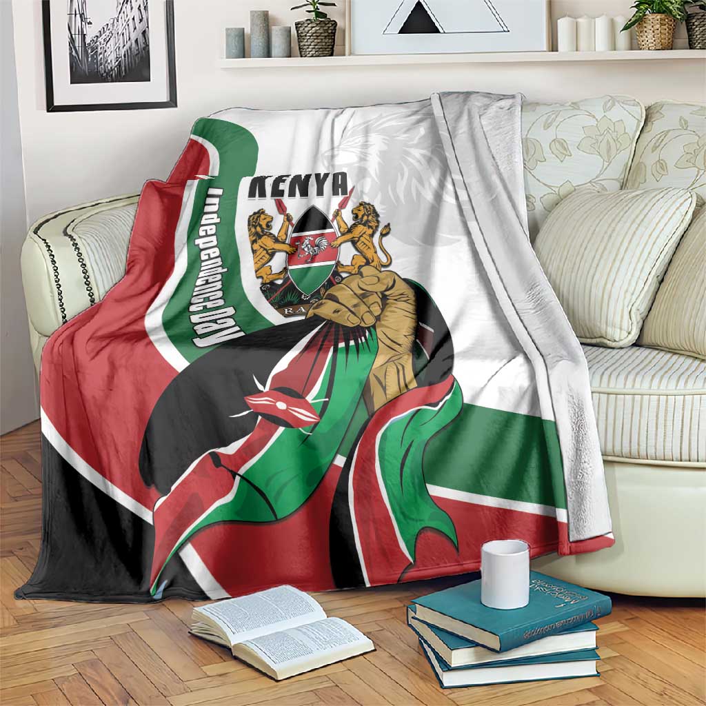 Kenya Independence Day Blanket Lion With Coat Of Arms - African Pride