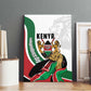 Kenya Independence Day Canvas Wall Art Lion With Coat Of Arms - African Pride