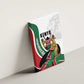 Kenya Independence Day Canvas Wall Art Lion With Coat Of Arms - African Pride