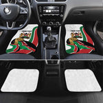 Personalized Kenya Independence Day Car Mats Lion With Coat Of Arms - African Pride