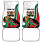 Personalized Kenya Independence Day Car Mats Lion With Coat Of Arms - African Pride