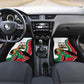 Personalized Kenya Independence Day Car Mats Lion With Coat Of Arms - African Pride