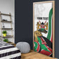 Personalized Kenya Jamhuri Day Door Cover Lion With Coat Of Arms