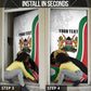 Personalized Kenya Jamhuri Day Door Cover Lion With Coat Of Arms