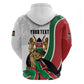 Personalized Kenya Independence Day Hoodie Lion With Coat Of Arms - African Pride
