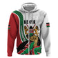 Personalized Kenya Independence Day Hoodie Lion With Coat Of Arms - African Pride