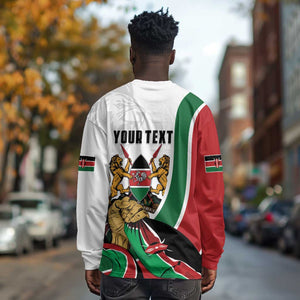 Personalized Kenya Independence Day Long Sleeve Shirt Lion With Coat Of Arms - African Pride