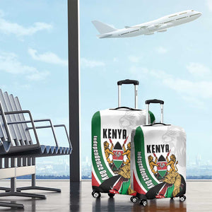 Kenya Independence Day Luggage Cover Lion With Coat Of Arms - African Pride