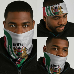Kenya Independence Day Neck Gaiter Lion With Coat Of Arms - African Pride