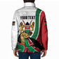 Personalized Kenya Jamhuri Day Padded Jacket Lion With Coat Of Arms