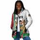 Personalized Kenya Jamhuri Day Padded Jacket Lion With Coat Of Arms