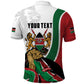 Personalized Kenya Independence Day Polo Shirt Lion With Coat Of Arms - African Pride