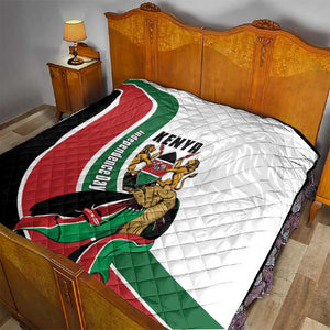 Kenya Independence Day Quilt Lion With Coat Of Arms - African Pride