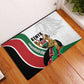 Kenya Independence Day Rubber Doormat Lion With Coat Of Arms - African Pride