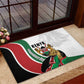 Kenya Independence Day Rubber Doormat Lion With Coat Of Arms - African Pride
