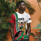 Personalized Kenya Independence Day T shirt Lion With Coat Of Arms - African Pride