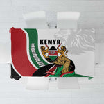 Kenya Independence Day Tablecloth Lion With Coat Of Arms - African Pride