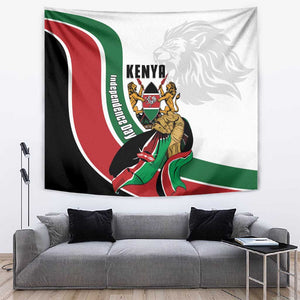 Kenya Independence Day Tapestry Lion With Coat Of Arms - African Pride