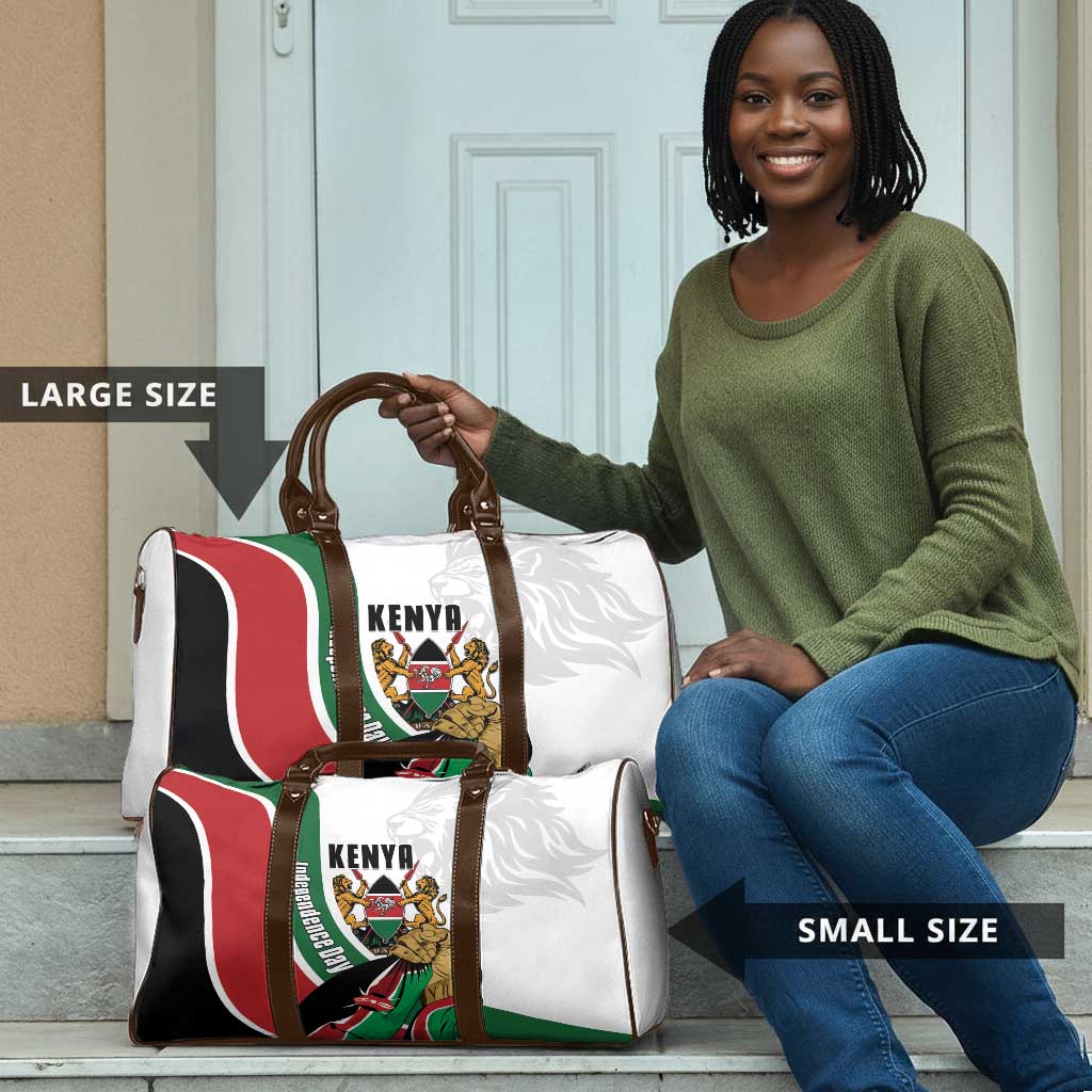 Kenya Jamhuri Day Travel Bag Lion With Coat Of Arms