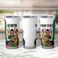 Personalized Kenya Independence Day Tumbler Cup Lion With Coat Of Arms - African Pride